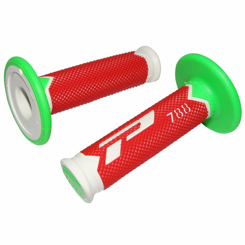 Revêtements de poignées ProGrip 788 - Blanc/Rouge/Vert fluo