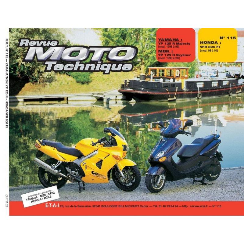 Revue Moto Technique 115.2 Yamaha YP 125R / MBK YP 125R / Honda VFR 80