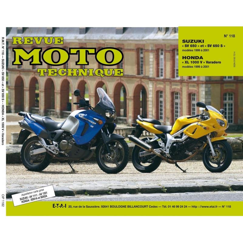 Revue Moto Technique 118.2 Honda XL1000V 99-01 / Suzuki SV 650 99-01