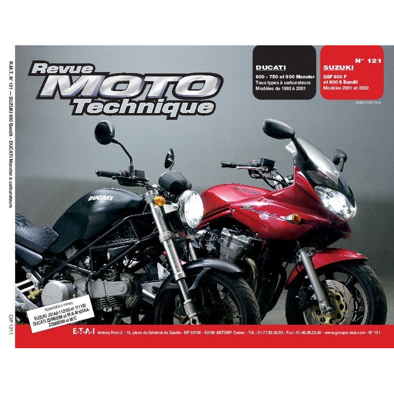 Revue Moto Technique 121 Ducati Monster / Suzuki Bandit 600