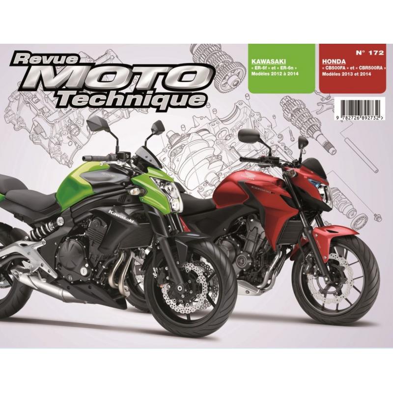Revue Moto Technique 172 Honda CB / CBR 500 13-14 / Kawasaki ER-6N/F 1