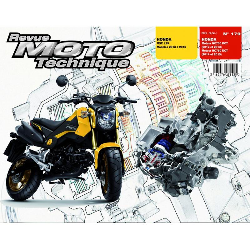 Revue Moto Technique 179 Honda MSX 125 13-15 / Moteurs NC700-750DCT 12