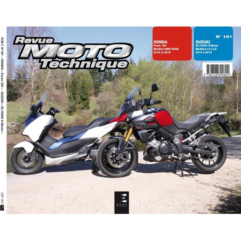 Revue Moto Technique 181 Honda Forza 125 15-16 / Suzuki V-Strom 1000 14-16