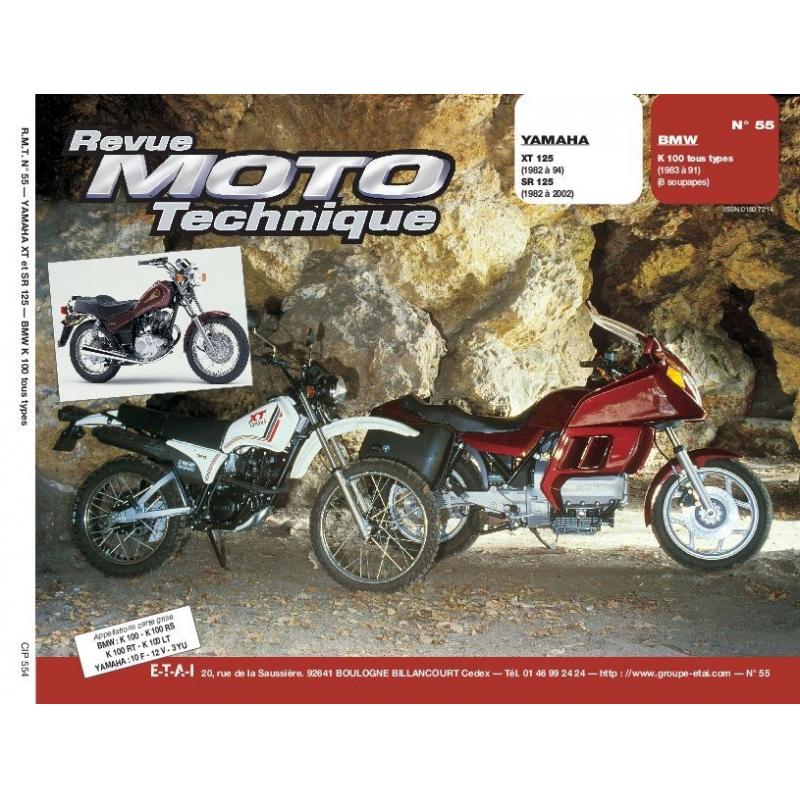 Revue Moto Technique 55.4 Yamaha 125 XT-SR / BMW K 100 (tous types 83-91)