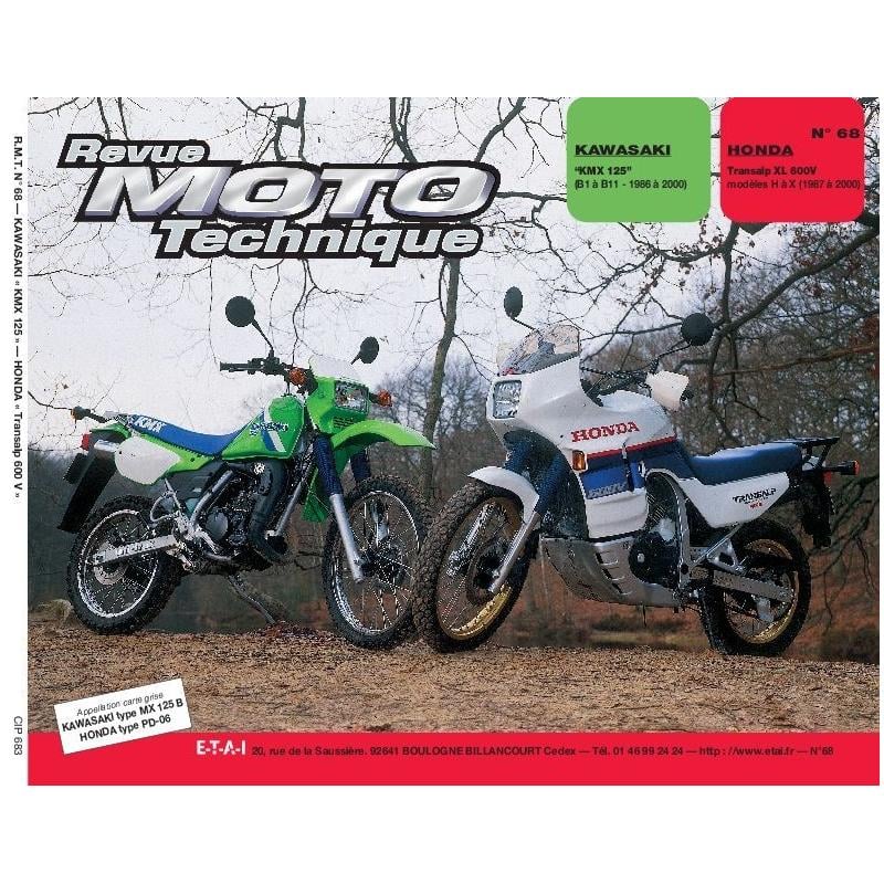 Revue Moto Technique 68.3 Kawasaki KMX 125 B1-B2 / Honda XL 600 V Transalp