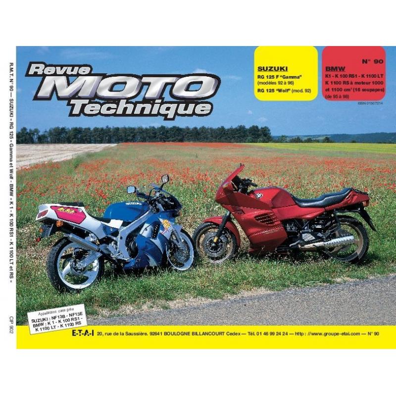 Revue Moto Technique 90.2 Suzuki RG 125 92-93 / BMW K1-K100 RS