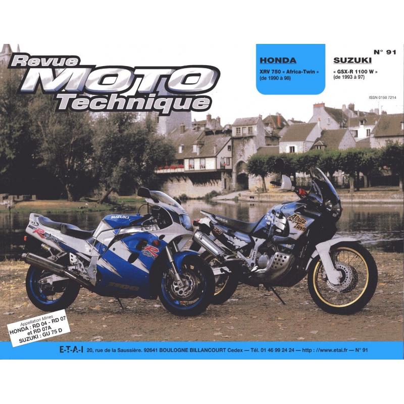 Revue Moto Technique 91.2 Honda XRV 750 Africa Twin / Suzuki GSX-R 110