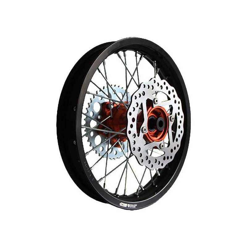 Roue arrière alu 1,85x14’’ YCF Bigy orange