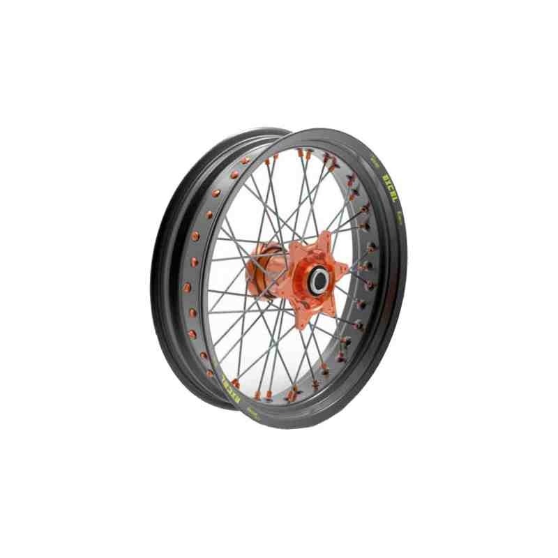 Roue arrière noire moyeu orange Kite Elite MX-EN 1,85’’x16’’