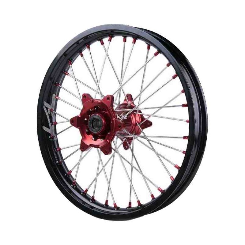 Roue arrière noire moyeu rouge Kite Elite MX 2,15’’x19’’ Hond