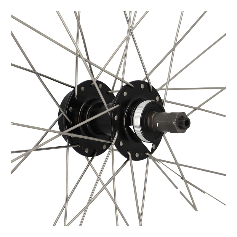 Roue arrière VTT 27,5’’ Velox Mach1 ER10 Disque 6 trous roue libre 5/7V (9x135) noir/argent