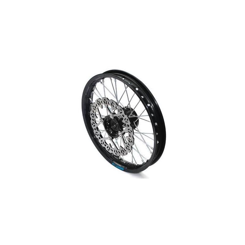 Roue avant 14' YCF alu 7116 - Moyeu Cnc noir