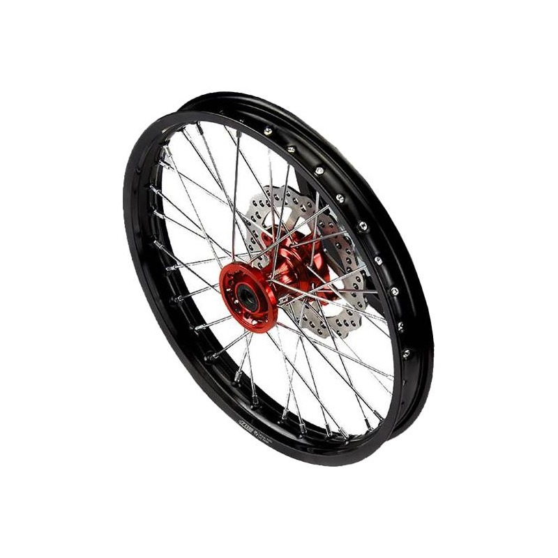 Roue avant alu 1.6 x 17’’ YCF moyeu CNC orange