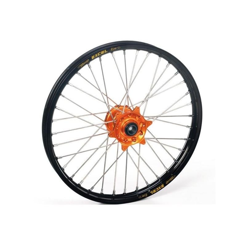 Roue avant Haan Wheels/Excel 14x1,60 KTM 65 SX 02-17 noir/orange