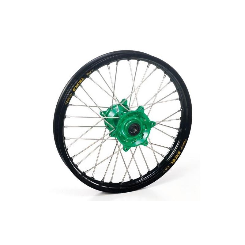 Roue avant Haan Wheels/Excel 17x1,40 Kawasaki 80 KX 00-17 noir/vert