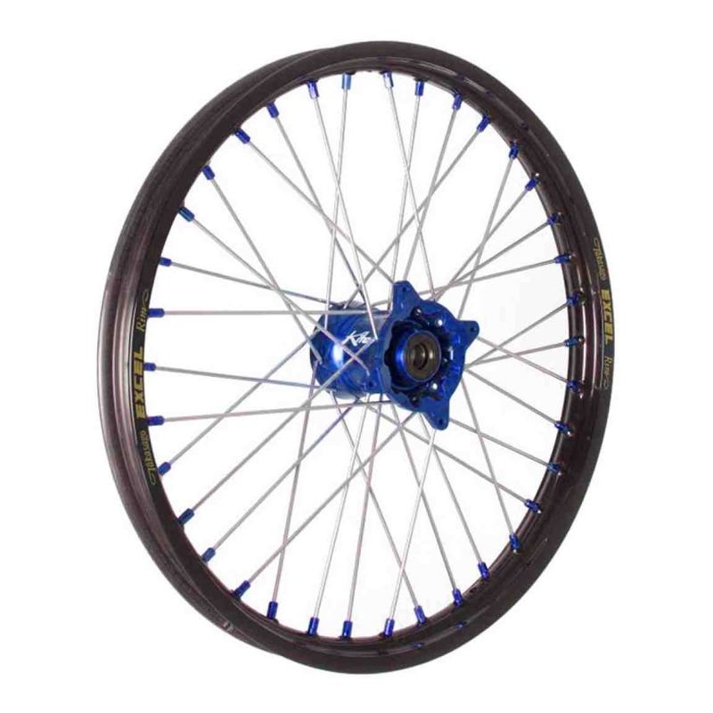 Roue avant noire moyeu bleu Kite Elite MC 1,6’’x17’’ pour KTM