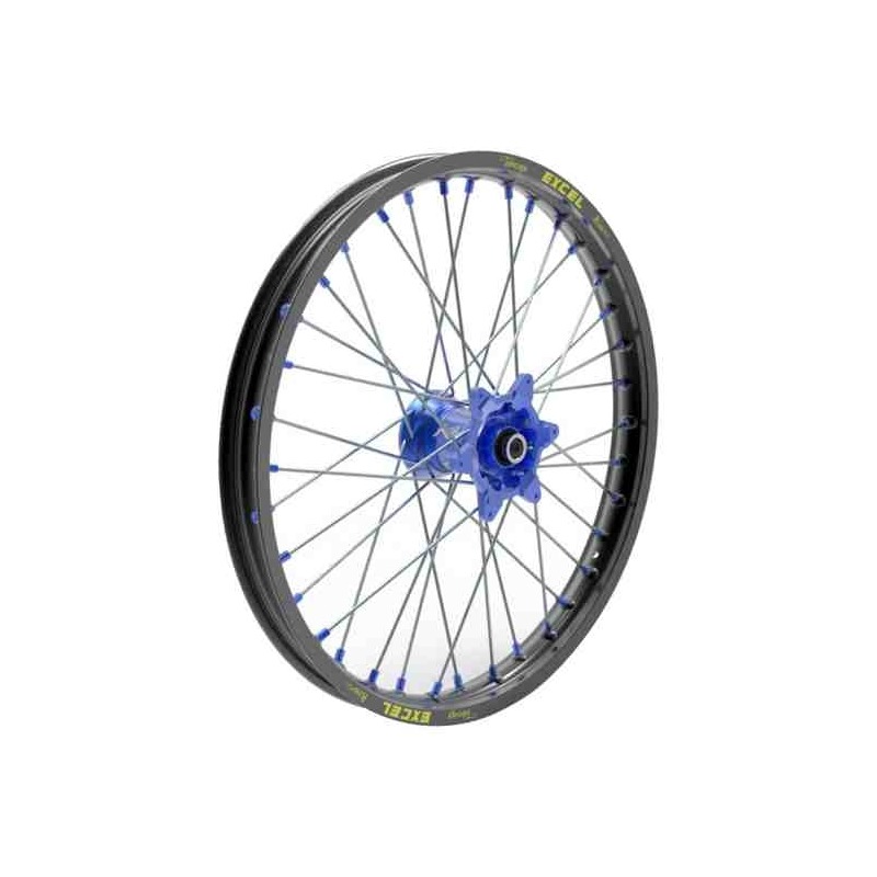 Roue avant noire moyeu bleu Kite Elite MX-EN 1,6’’x21’’ pour Y