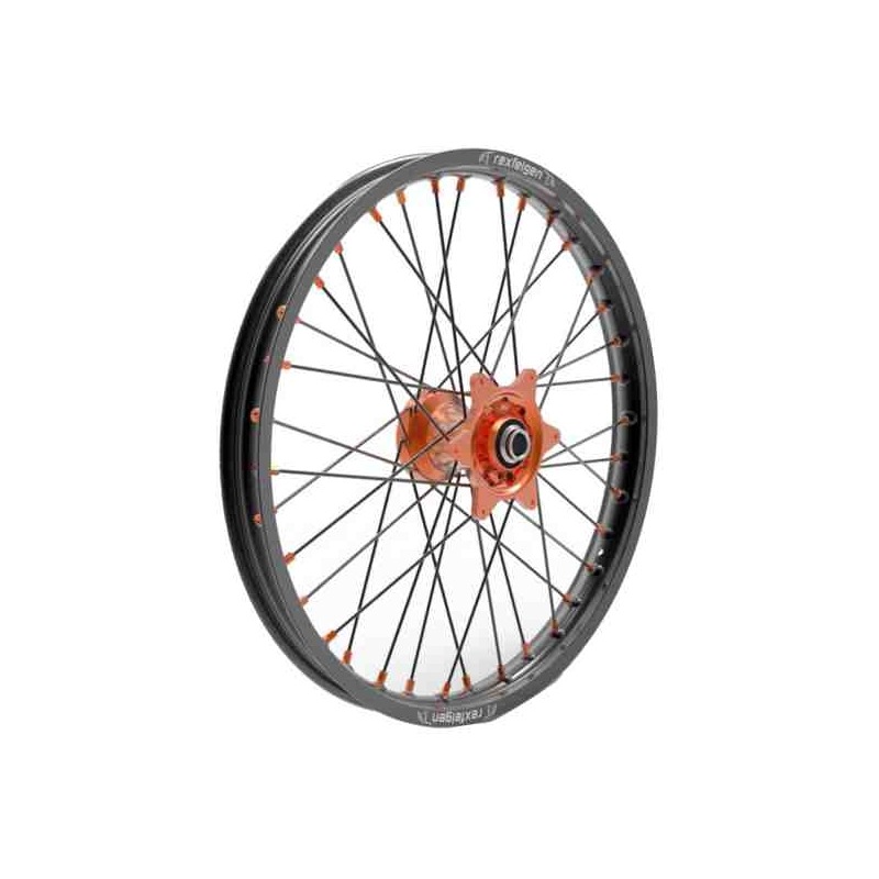 Roue avant noire moyeu orange Kite Sport 1,6’’x21’’ pour Husqv