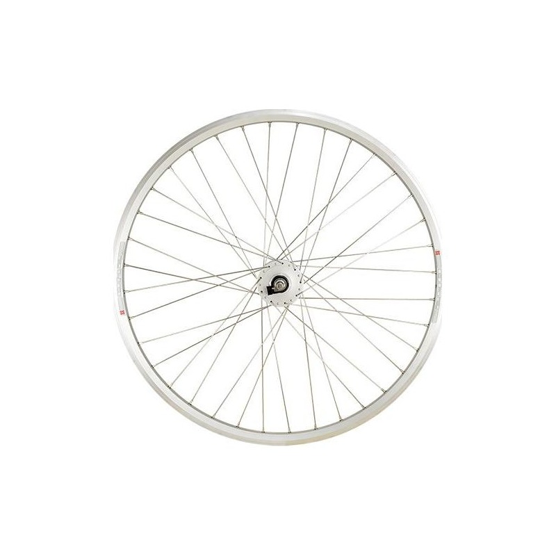 Roue avant VTC 28’’ Velox Mach1 M260 Dynamo Shimano DH-C3000-2 6V V-Brake argent