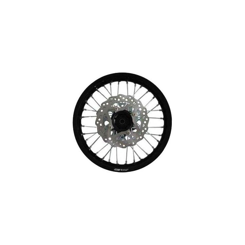 Roue complète arrière alu YCF Bigy 1,85x14’’ noir/moyeu CNC noir