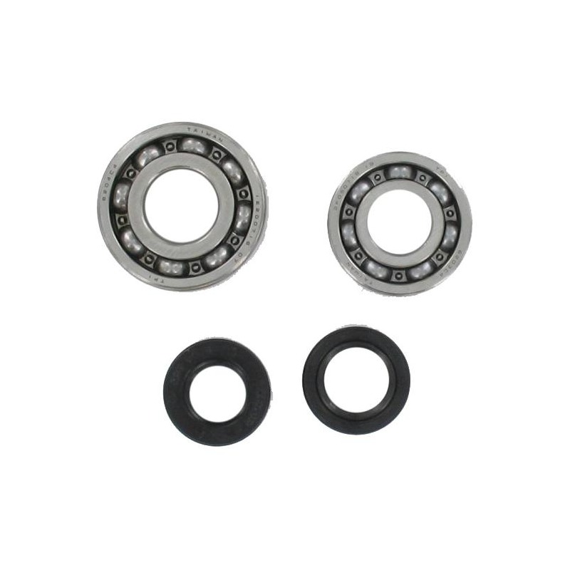 Roulements de vilebrequin TPI 6203 / 6204 C4 acier et joints pour Peug