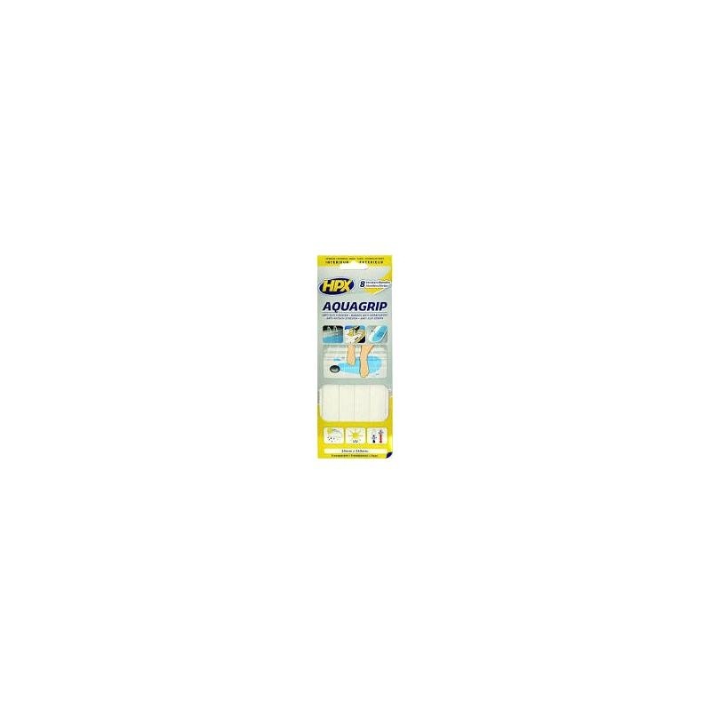 Ruban anti dérapant transparent 20mm x 240mm (8 bandes)