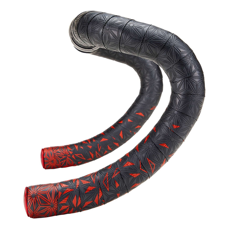 Ruban de cintre Supacaz Super Sticky Kush Star Fade noir/rouge + bouch