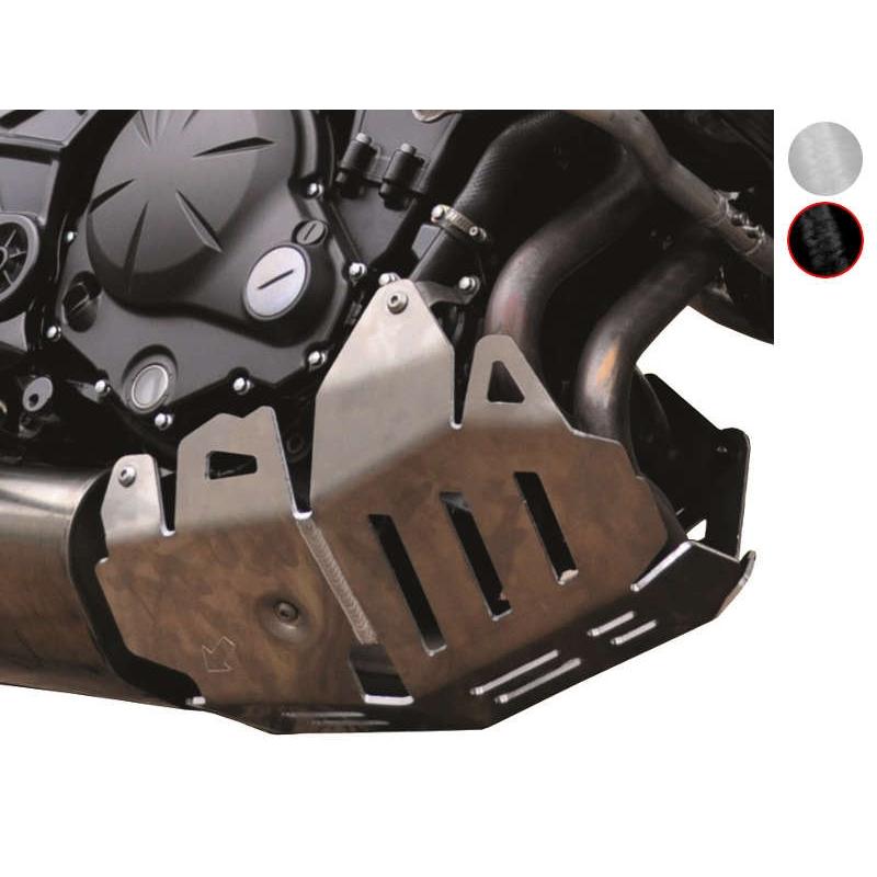 Sabot moteur Bihr aluminium noir pour Kawasaki Versys 650 07-13