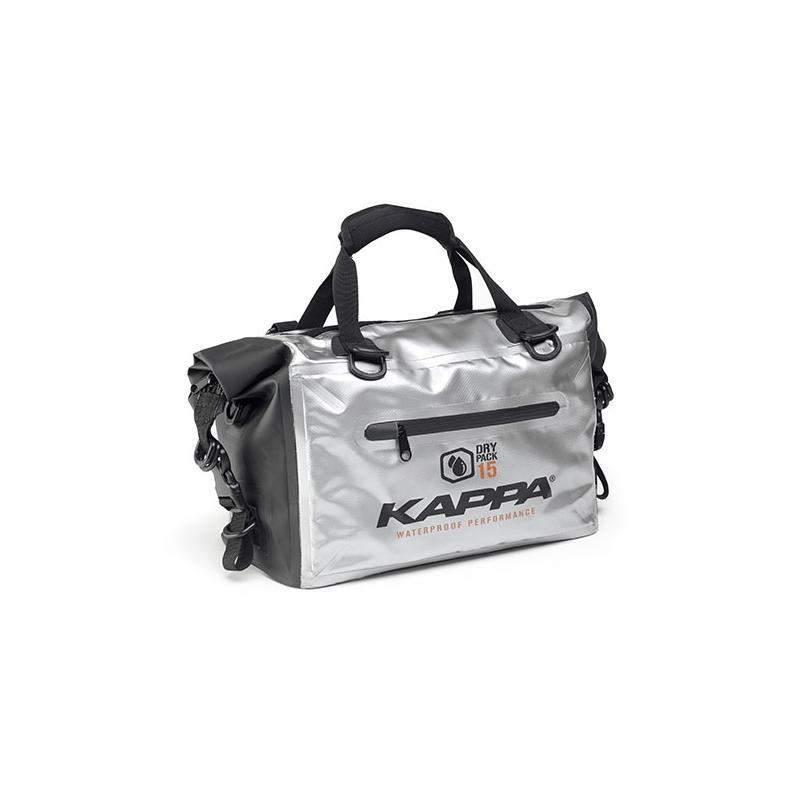 Sac cargo étanche Kappa WA406S 15 Litres noir/argent