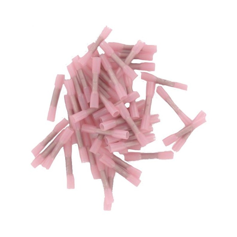 Sachet de 50 cosses de bout à bout à sertir thermorétractable de 0,