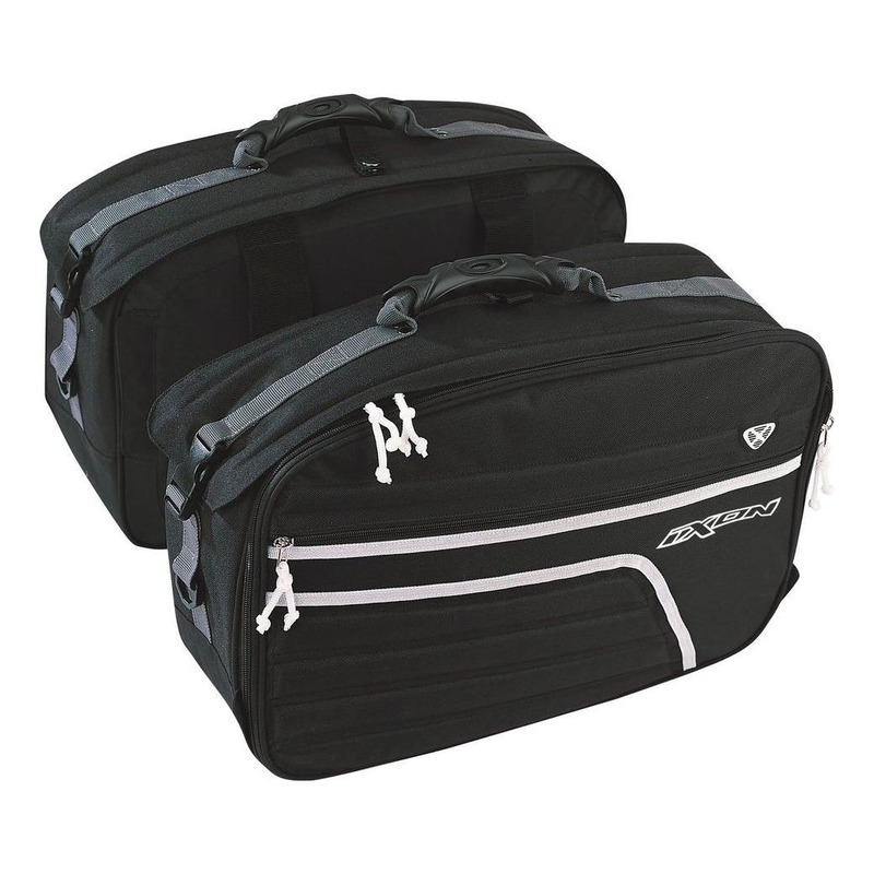 Sacoche cavalière Ixon X Twin noir/blanc