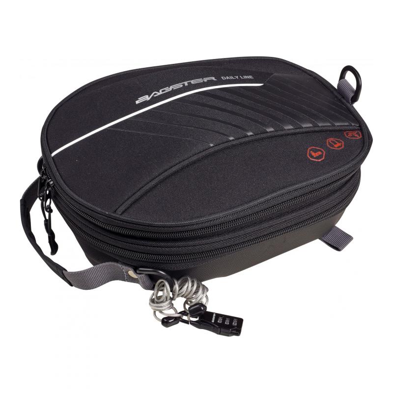 Sacoche de selle extensible Bagster D-LINE LOCKER 3,5L à 5L noir