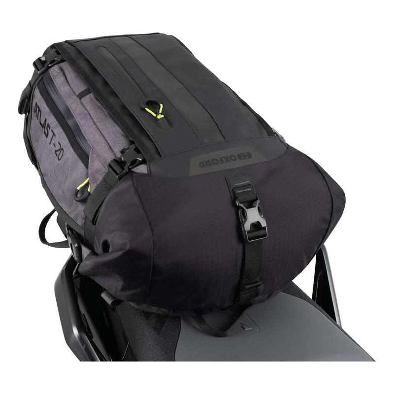 Sacoche de selle modulable Oxford Atlas T-20 Advanced Tourpack noir/anthracite