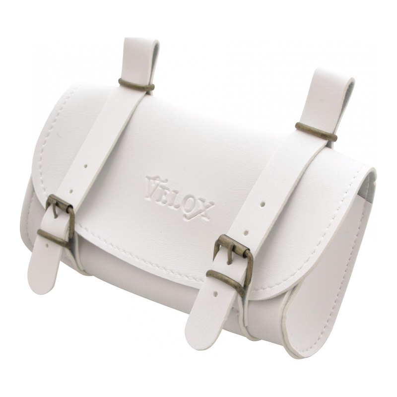 Sacoche de selle vélo Velox Vintage Classic blanc