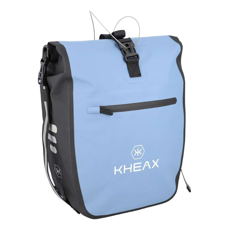 Sacoche vélo porte-bagage Kheax Izoard Mini étanche bleu turquoise