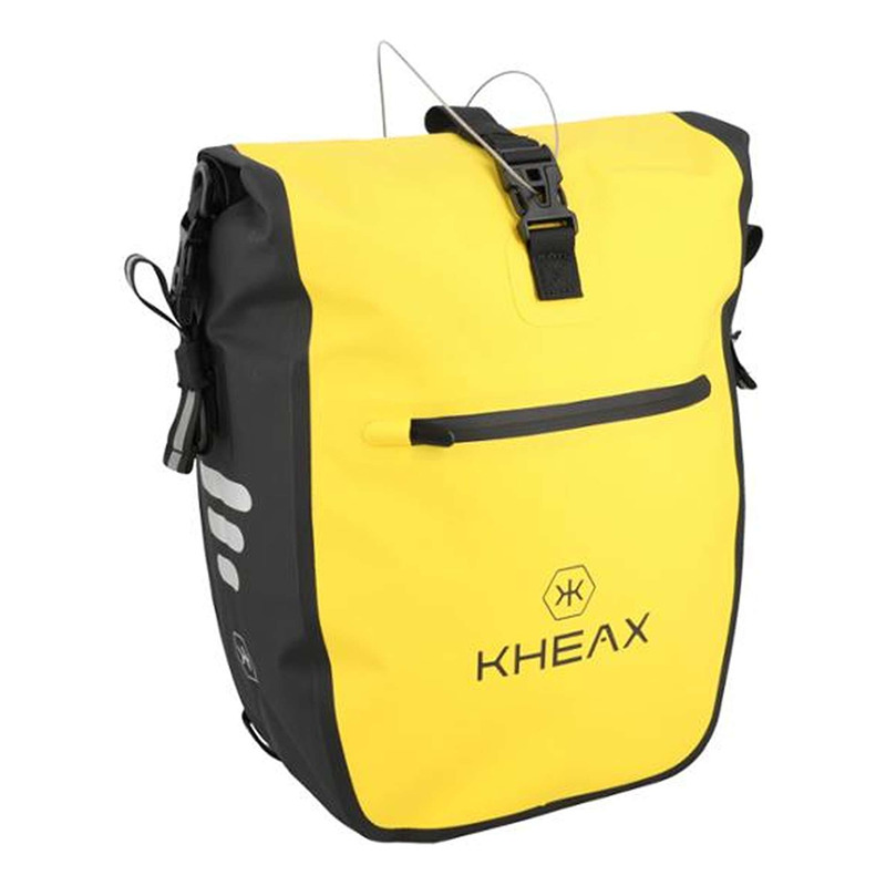 Sacoche vélo porte-bagage Kheax Izoard Mini étanche jaune