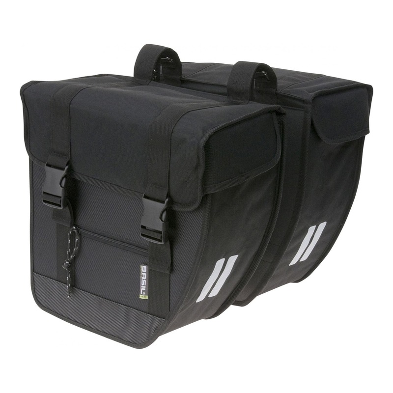 Sacoches latérales arrière vélo Basil Tour 26 Litres noir