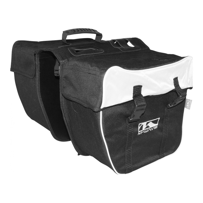 Sacoches latérales arrière vélo M-Wave Amsterdam 30 Litres noir/bla