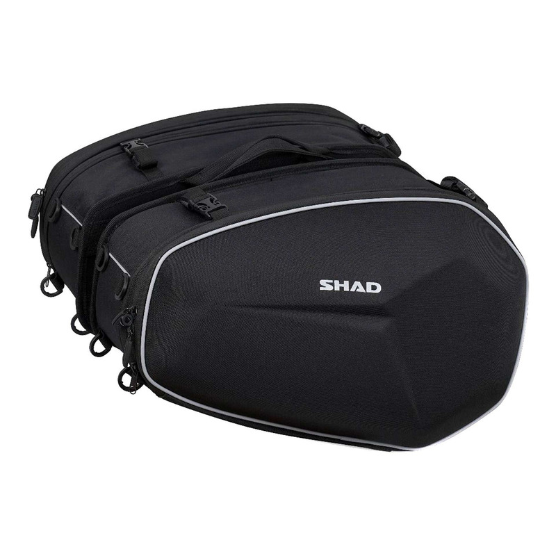 Sacoches latérales extensibles Shad E48 46 à 58L noires