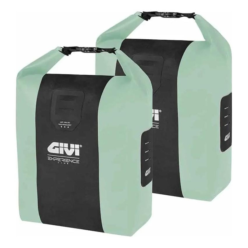 Sacoches latérales porte-bagage Givi Junter Experience Line 14L vert (paire)