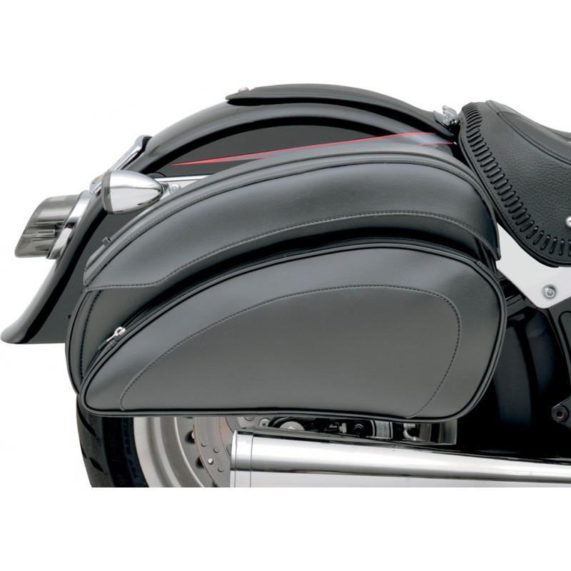 Sacoches latérales Saddlemen Cruis’N Deluxe noires avec supports universels