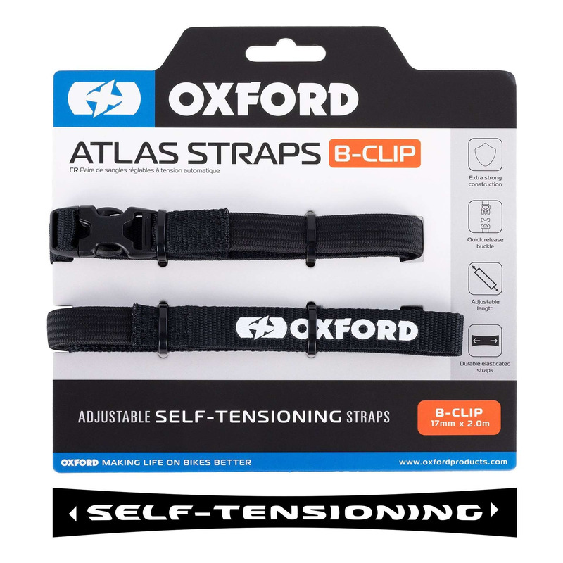 Sangles Oxford Atlas boucle clips 17mm x 2m noir