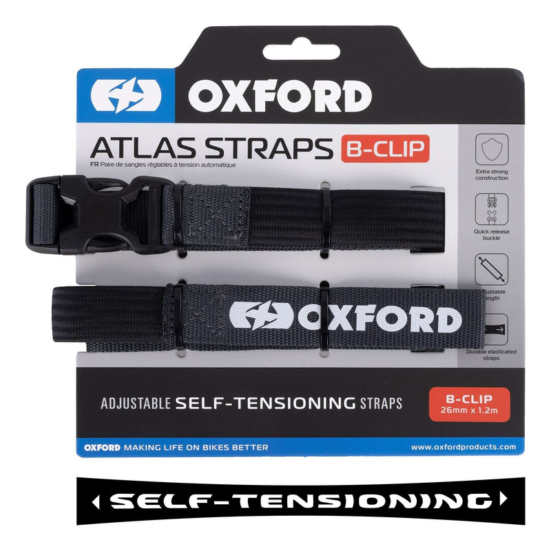 Sangles Oxford Atlas boucle clips 26mm x 1,2m anthracite