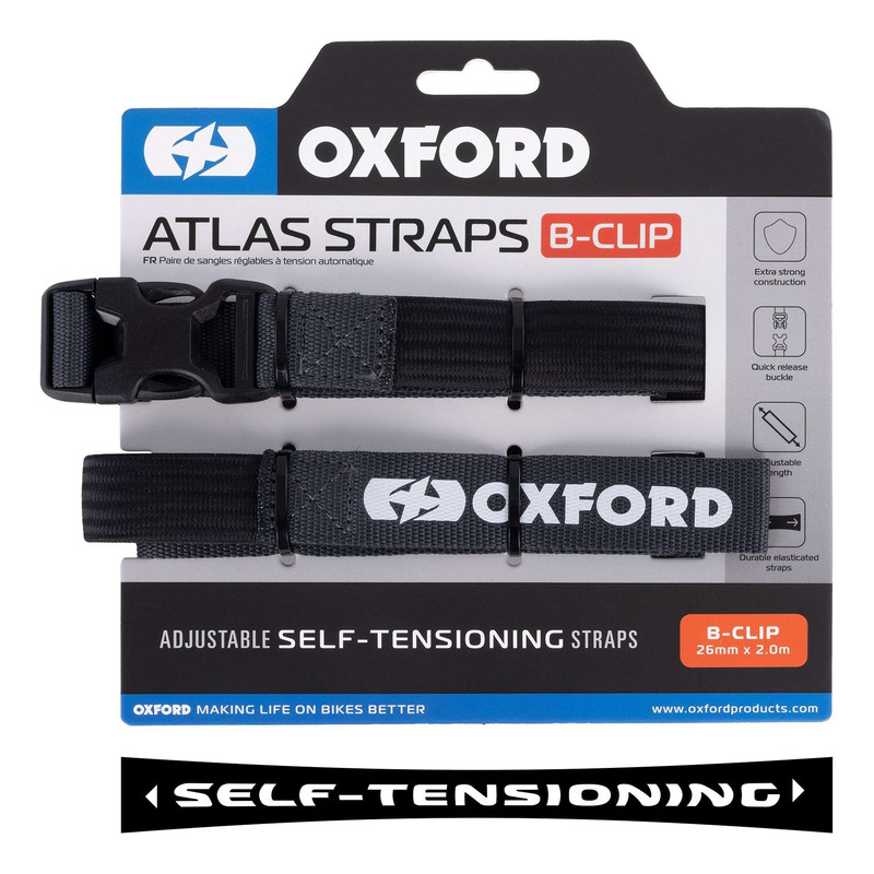 Sangles Oxford Atlas boucle clips 26mm x 2m anthracite