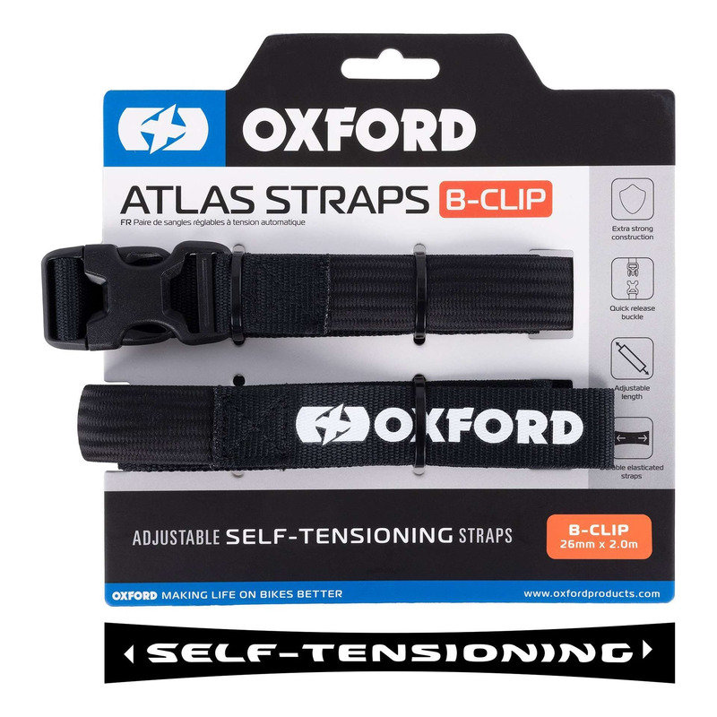 Sangles Oxford Atlas boucle clips 26mm x 2m noir