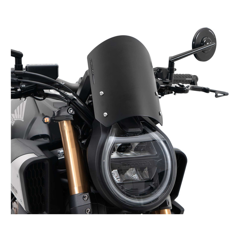 Saute-vent Barracuda Classic aluminium noir Honda CB 650 R 24-26