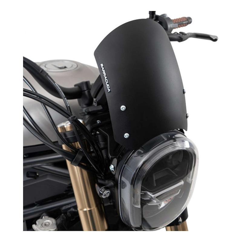 Saute-vent Barracuda Classic Benelli Leoncino 800 20-25 noir satinÃ©