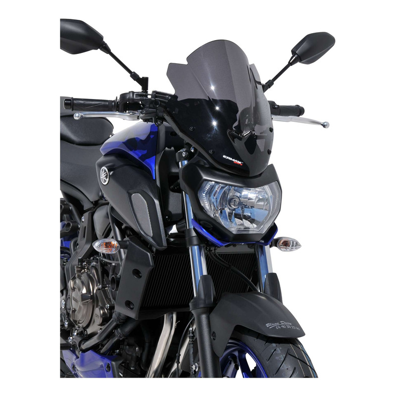 Saute-vent Ermax 39 cm Yamaha MT-07 18-20 noir foncé opaque