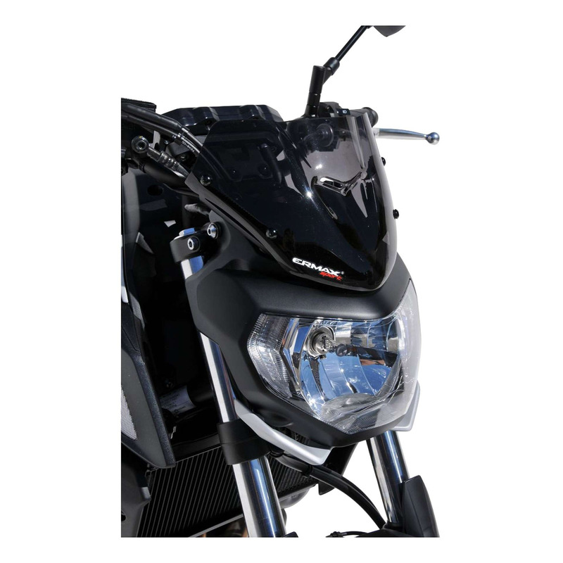 Saute-vent Ermax Hyperport 18 cm Yamaha MT-07 18-20 noir clair
