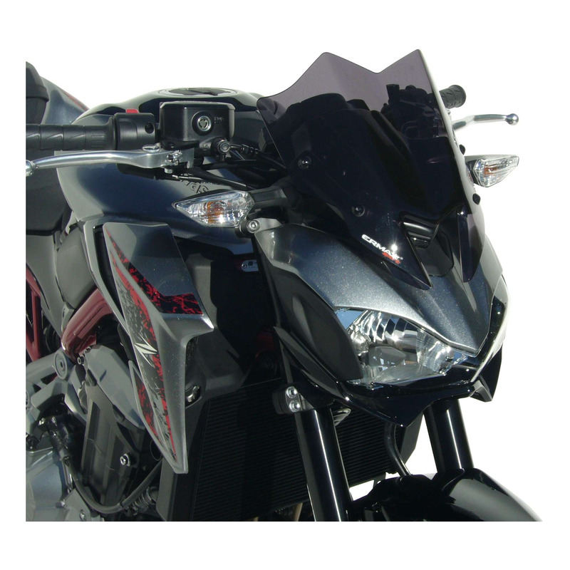 Saute-vent Ermax Hyperport 28 cm Kawasaki Z 900 17-19 gris satin opaqu